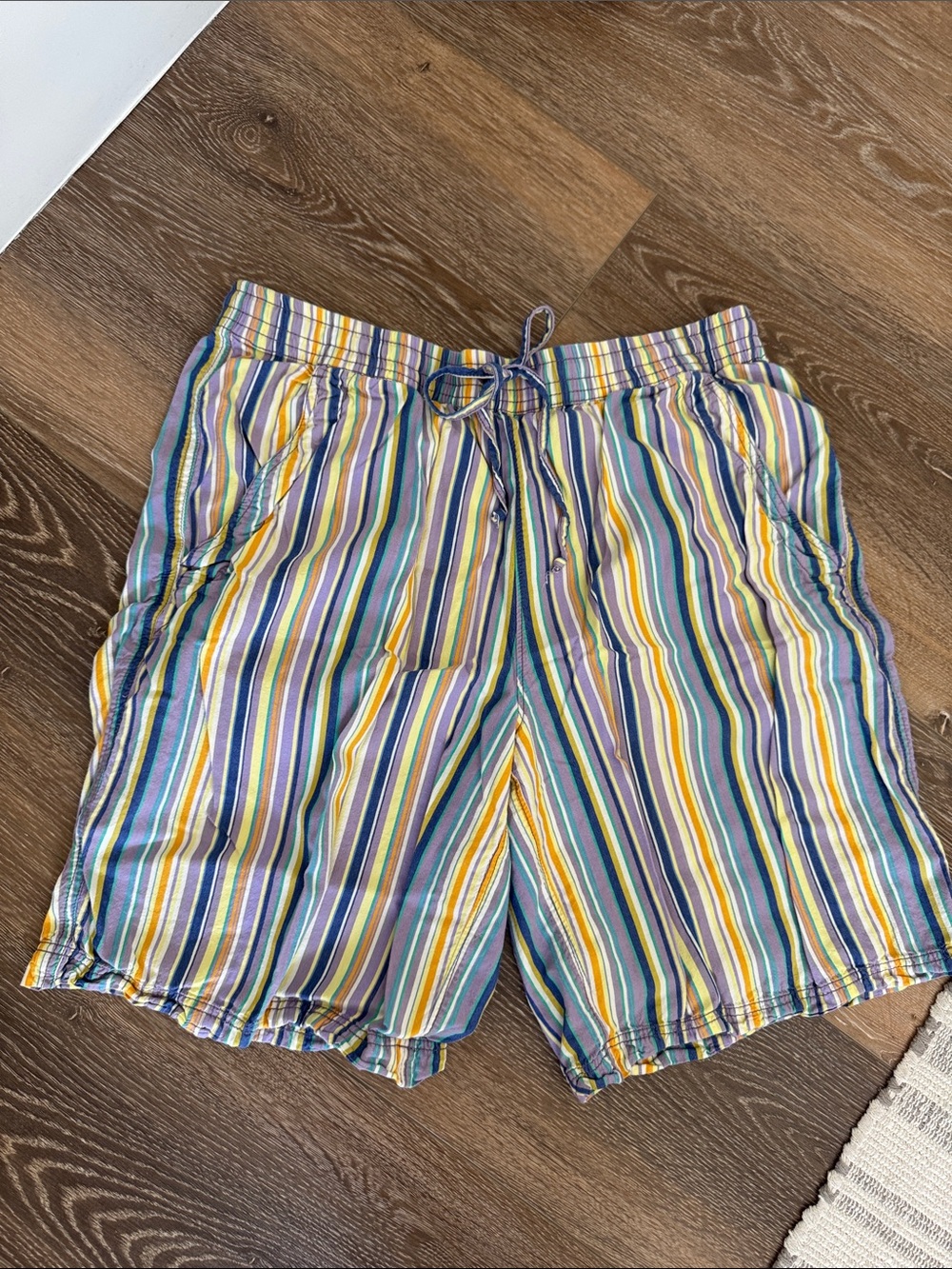 Free People women’s Multicolor Stripe brumuda Shorts, size L